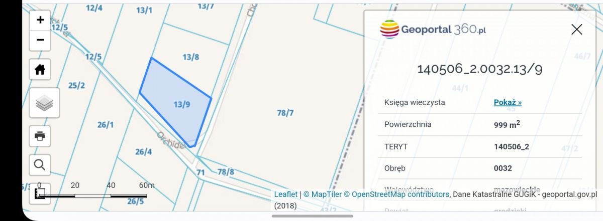 Działka budowlana na sprzedaż Słubica Dobra  999m2 Foto 1