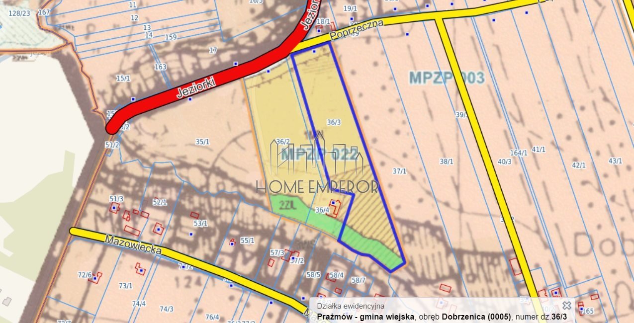 Działka budowlana na sprzedaż Dobrzenica, Poprzeczna  15 200m2 Foto 1