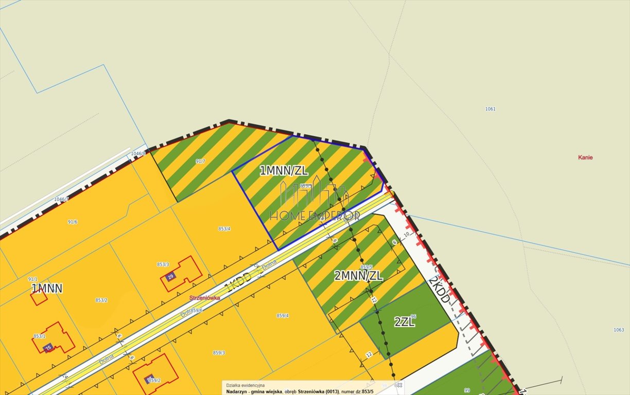 Działka 3 145 m² - zabudowa jednorodzinna i leśna: Strzeniówka: Dolna