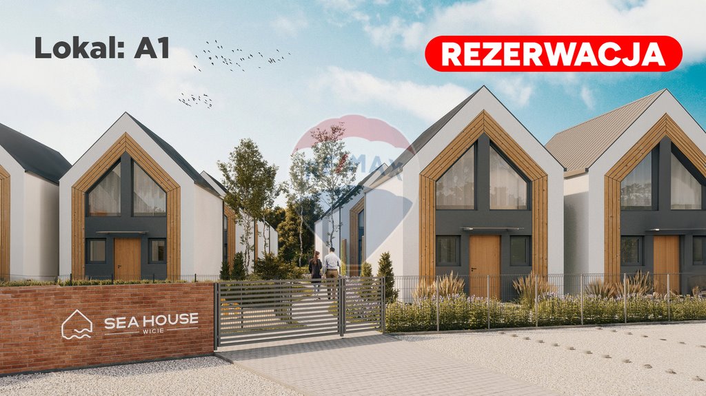 Polecam nowoczesny dom nad Bałtykiem 150 m od plaży Wicie, Bosmańska  50m2 Foto 1