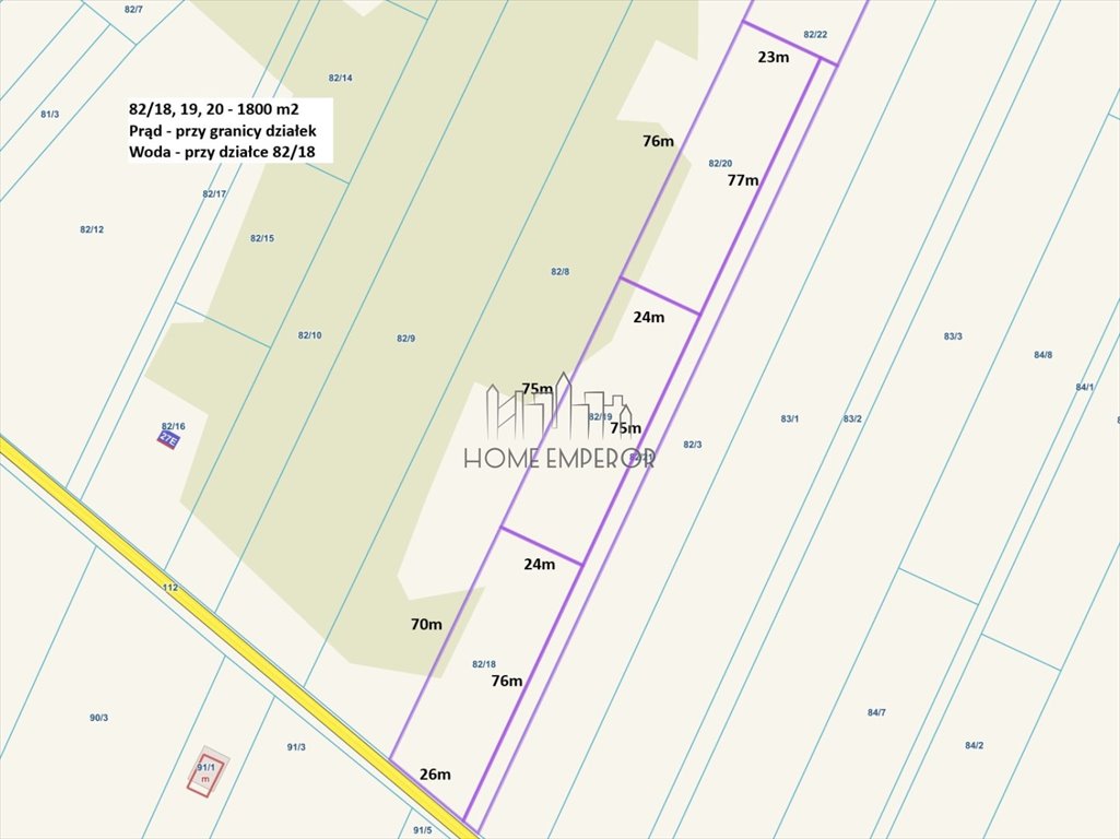 Polecam działki 1800 m² w Cychrowskiej Woli z mediami Cychrowska Wola  1 800m2 Foto 1