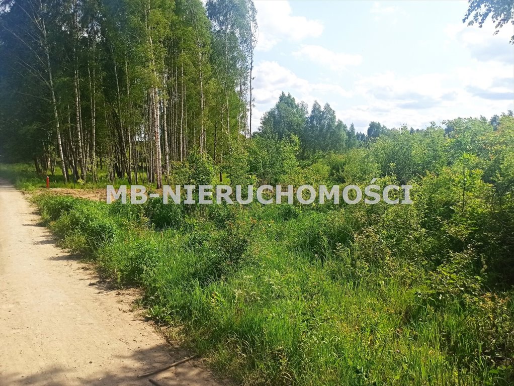 Działka budowlana 1196 m² z mediami, lasem i jeziorem Myki  1 196m2 Foto 1