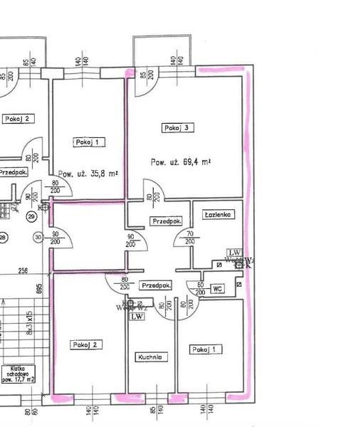 Mieszkanie czteropokojowe  na sprzedaż Jaworzno, Skałka, Insurekcji Kościuszkowskiej  70m2 Foto 8