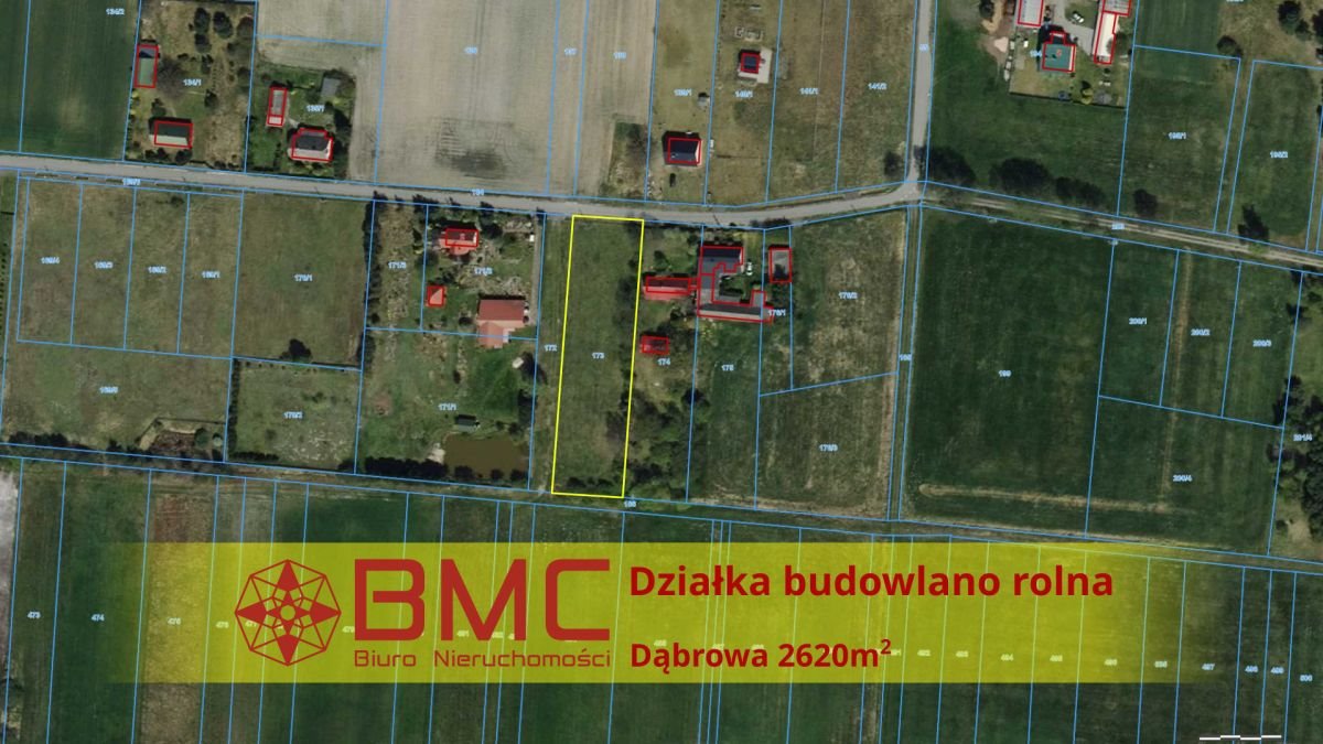 Działka budowlana na sprzedaż Dąbrowa  2 620m2 Foto 1