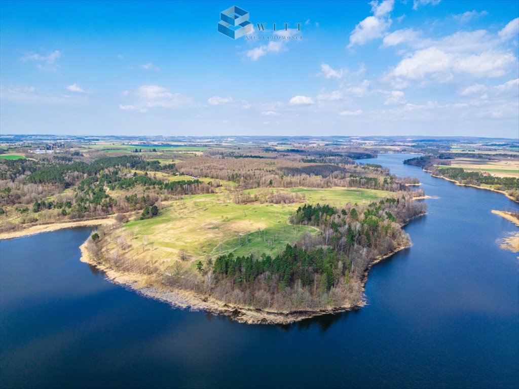 Działka nad jeziorem Dąbrowa Mała z widokiem i mariną Dąbrówno  1 128m2 Foto 1