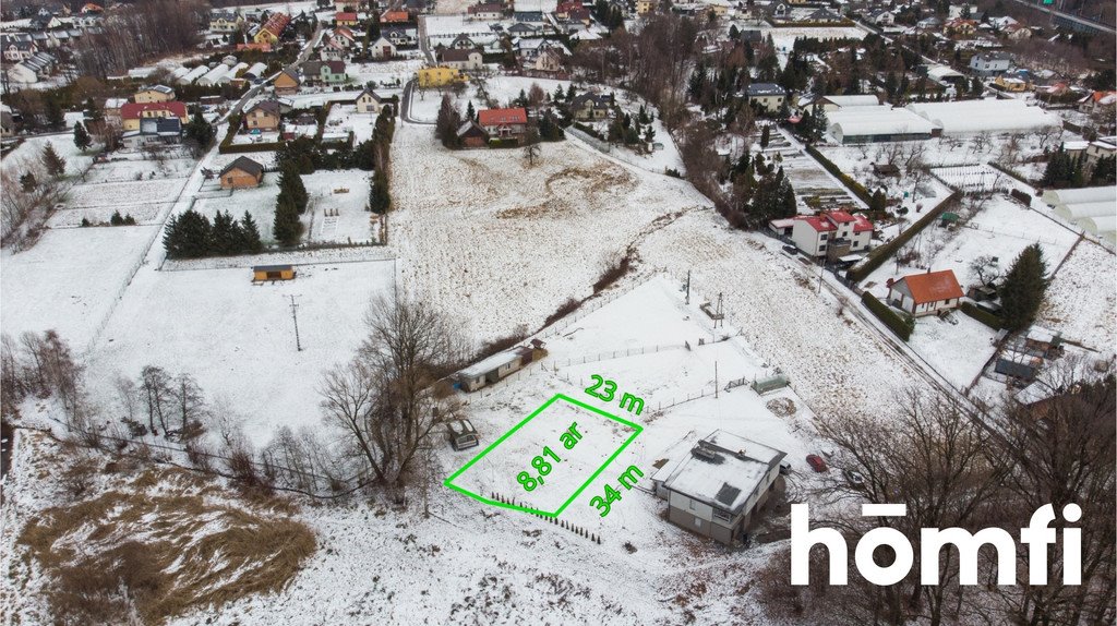 Działka budowlana 881 m² w Komorowicach Krakowskich (blisko Rosta) Bielsko-Biała, Komorowice Krakowskie, Przeciętna  881m2 Foto 1