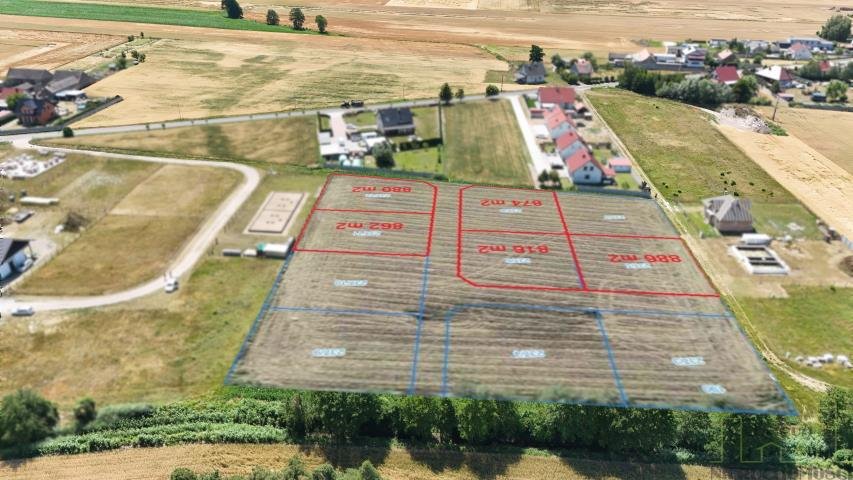 Działka budowlana w Siedlec z mediami i decyzją o warunkach Siedlec, Różana  816m2 Foto 1