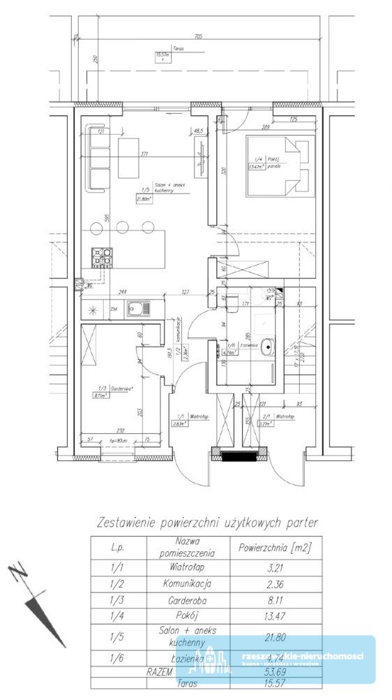 Mieszkanie trzypokojowe na sprzedaż Rzeszów, Myśliwska  54m2 Foto 5