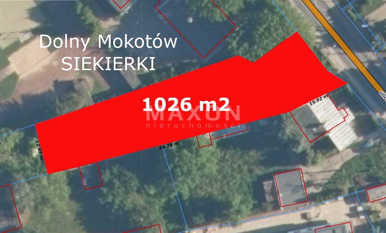Działka inwestycyjna na sprzedaż Warszawa, Mokotów, ul. Gościniec  1 026m2 Foto 1