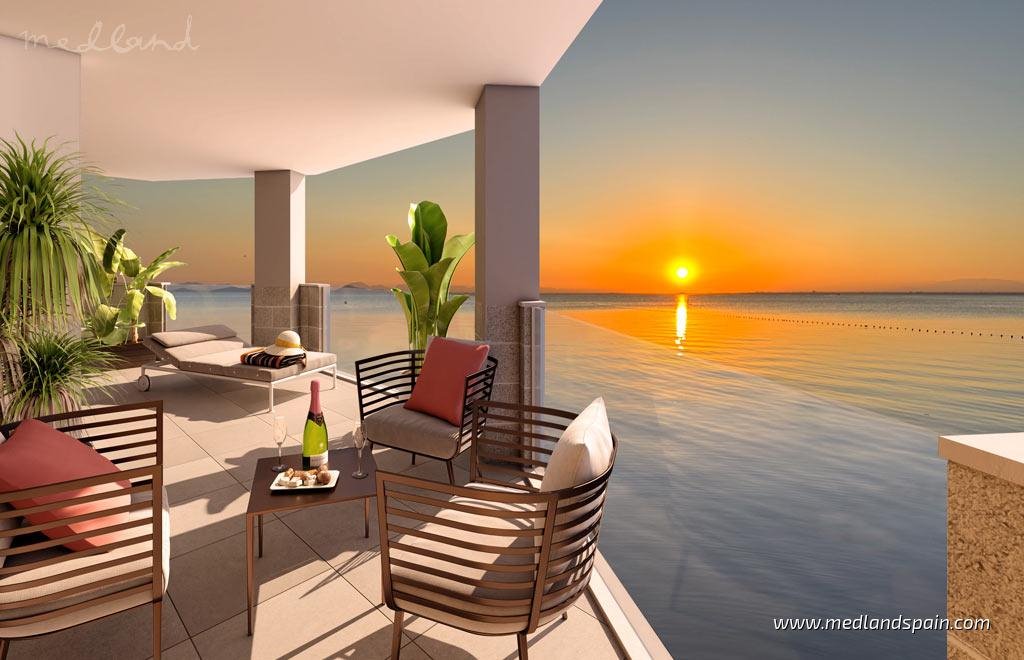 Apartament 2 pok. z widokiem na morze w La Manga Hiszpania, La Manga Del Mar Menor  92m2 Foto 1