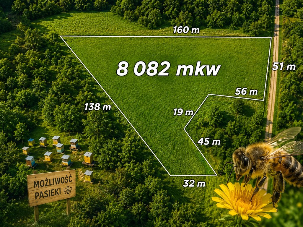 Działka rolna 8082 m² - inwestycja i relaks w Czułowie Czułów  8 082m2 Foto 1