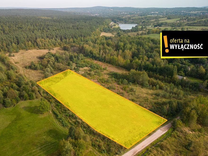 Wyjątkowa działka 10 200 m2 z widokami i dostępem asfaltowym Łączna  10 200m2 Foto 1