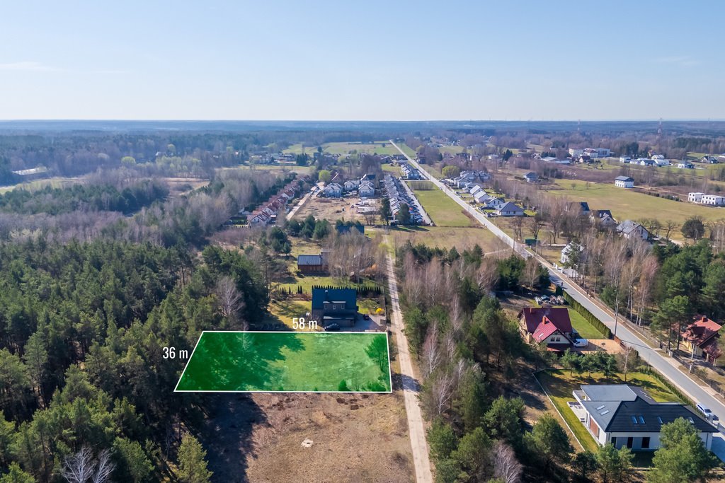 Działka budowlana z lasem, media, szybki dojazd do Warszawy Malcanów, Kosa  2 086m2 Foto 1
