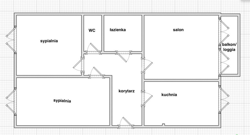 Mieszkanie trzypokojowe na sprzedaż Chełm, Henryka Wieniawskiego  59m2 Foto 7