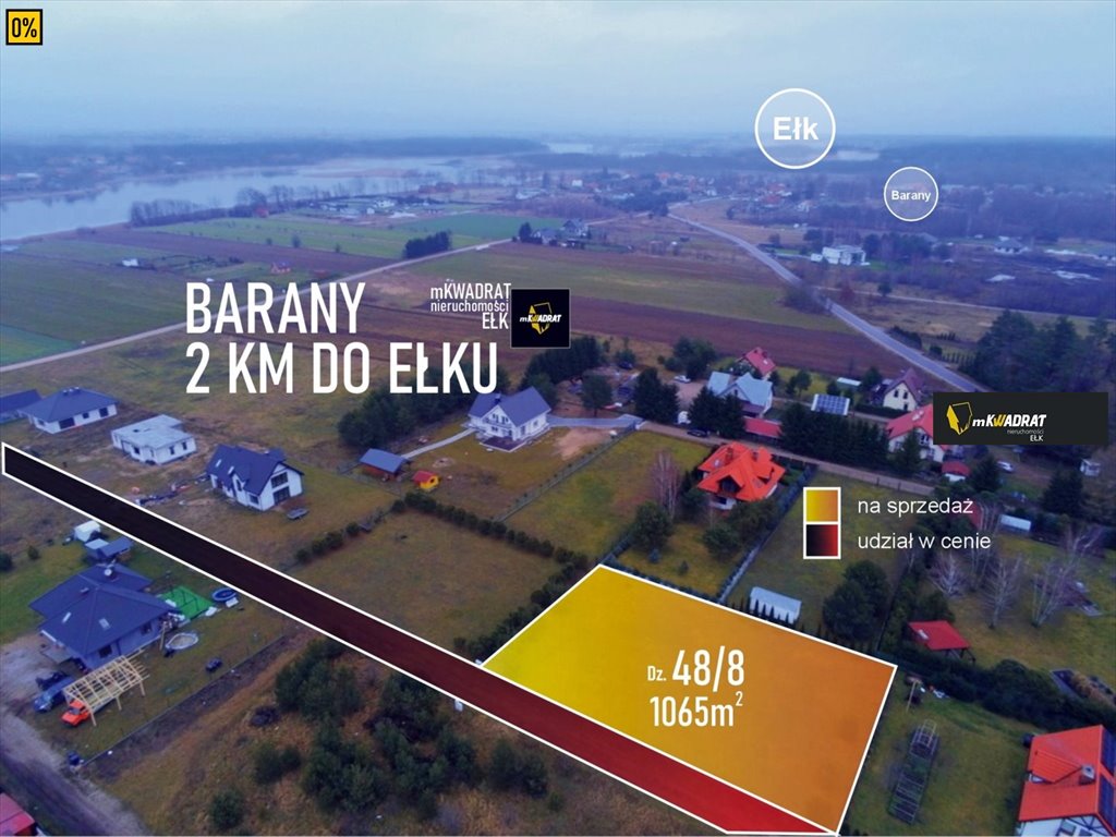 Działka budowlana na sprzedaż Barany  1 189m2 Foto 1