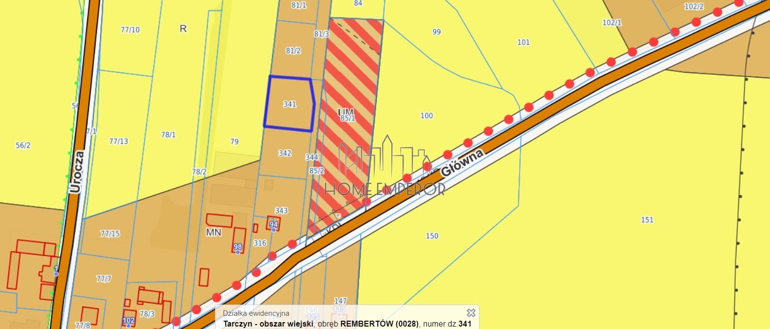 Działka budowlana na sprzedaż Rembertów  951m2 Foto 1