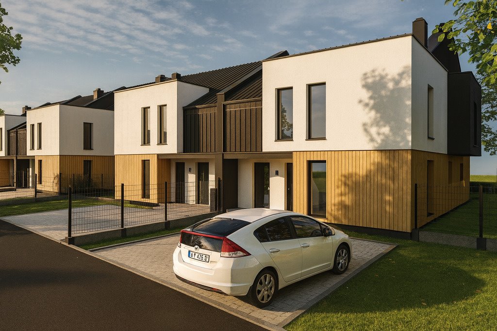 Nowoczesne bliźniaki z ogrodem w Jarosławiu, stan deweloperski Jarosław, Brodowicze  85m2 Foto 1