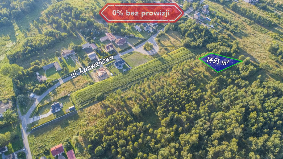 Działka budowlana na sprzedaż Poczesna  1 451m2 Foto 1