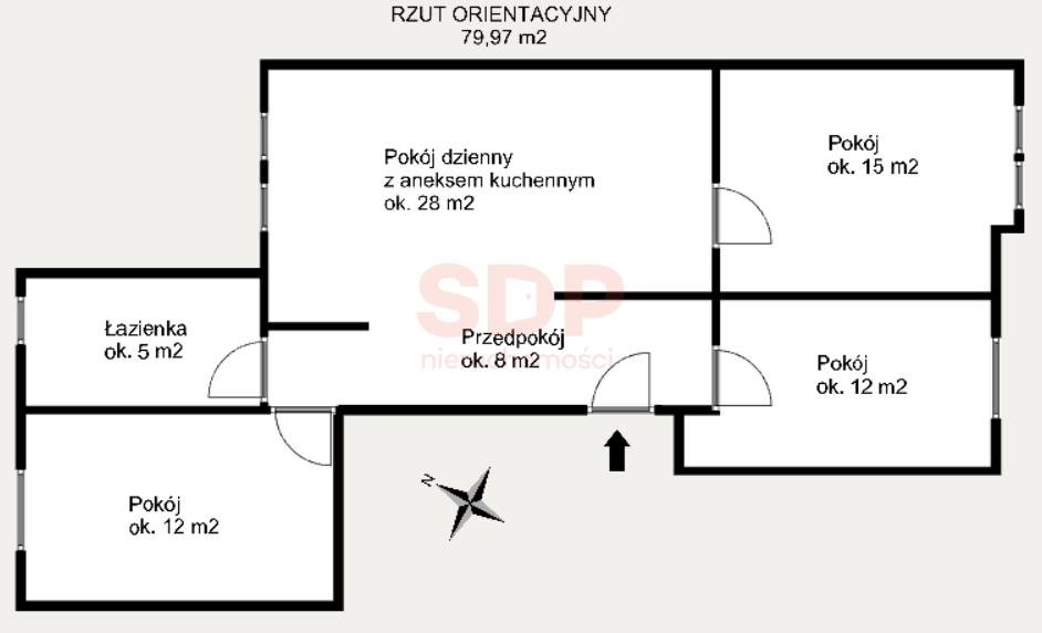 Mieszkanie czteropokojowe  na sprzedaż Wrocław, Śródmieście, Nadodrze, Mikołaja Reja  80m2 Foto 5