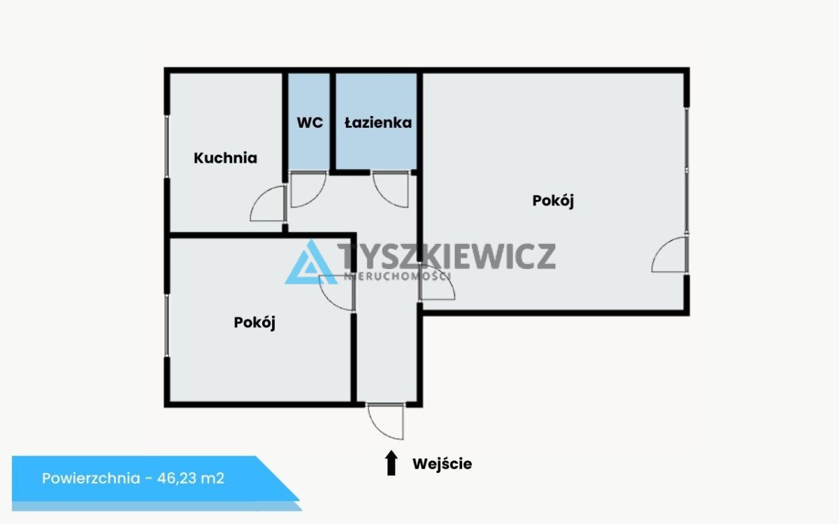 Mieszkanie dwupokojowe na sprzedaż Gdynia, Cisowa, Karola Kurpińskiego  46m2 Foto 5
