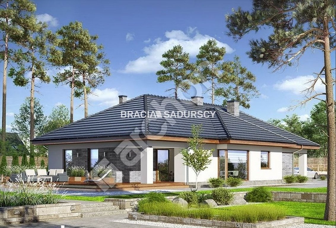Działka 1300 m² z projektem energooszczędnym - blisko Krakowa Maciejowice  1 300m2 Foto 1