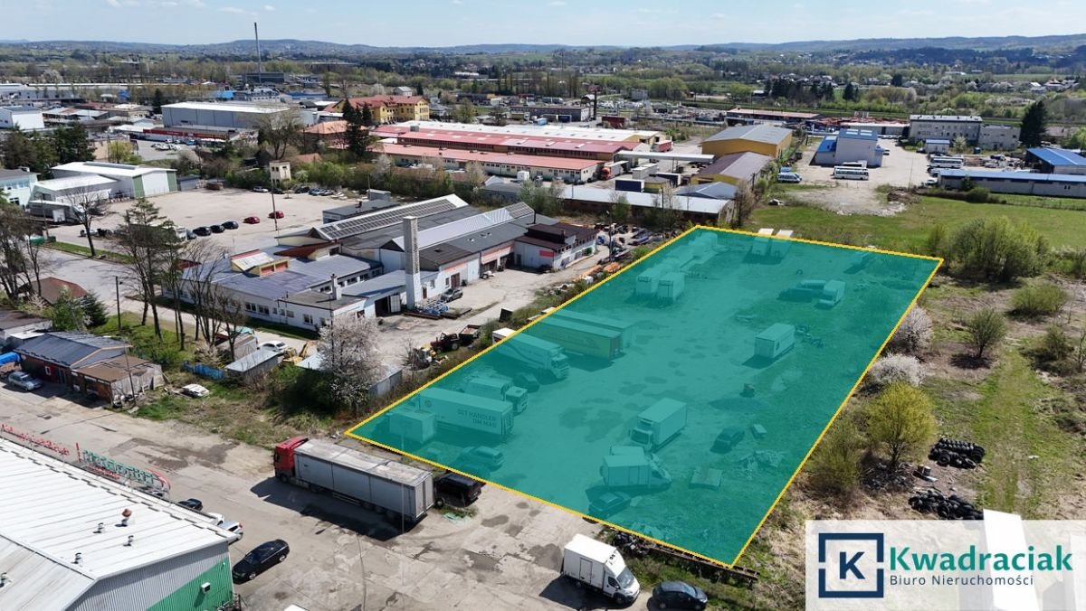 Plac przemysłowy 47 arów z prądem, ogrodzony, dostępny od zaraz Jasło, Towarowa  4 700m2 Foto 1