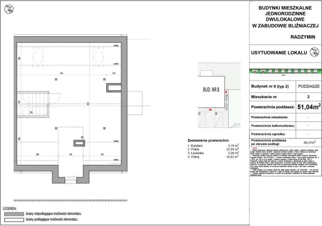 Mieszkanie czteropokojowe  na sprzedaż Radzymin, Wołomińska  68m2 Foto 3