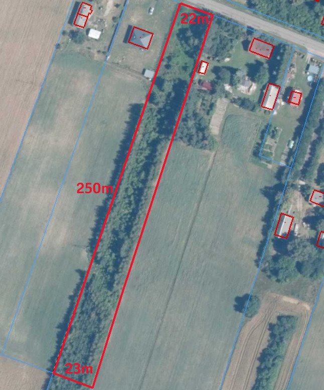 Działka 57 ar z mediami, pierwsza linia - polecam! Dąbrowa  5 700m2 Foto 1