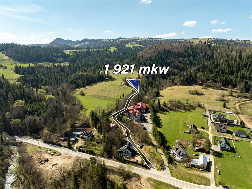 Polecam działkę z panoramicznym widokiem na Trzy Korony Szlachtowa, Cieśliska  1 921m2 Foto 1