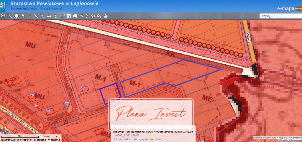 Wyjątkowe działki budowlane w Nieporęcie z mediami i planem M-1 Nieporęt  1 019m2 Foto 1