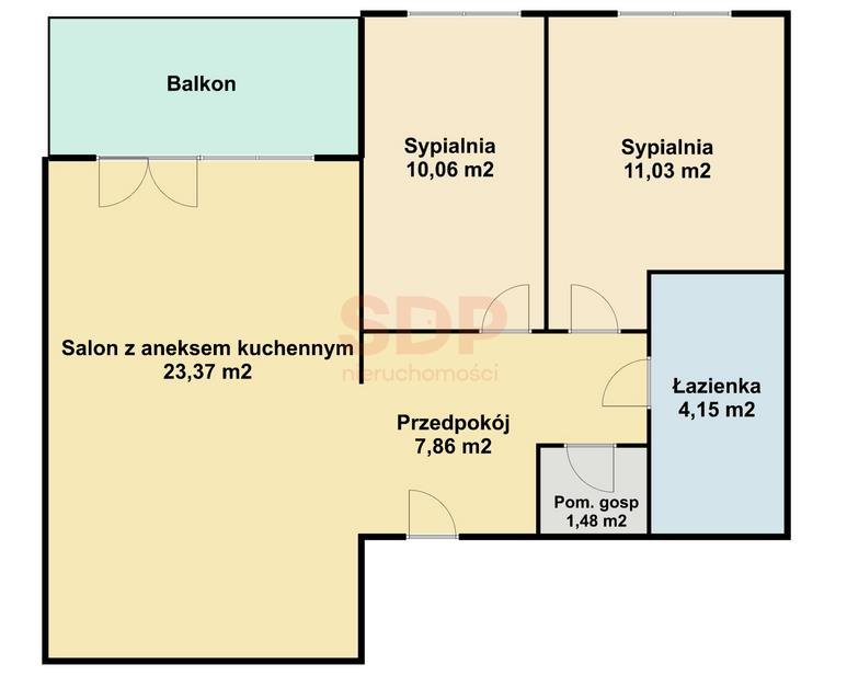 Mieszkanie trzypokojowe na sprzedaż Wrocław, Krzyki, Tarnogaj, Gazowa  58m2 Foto 10