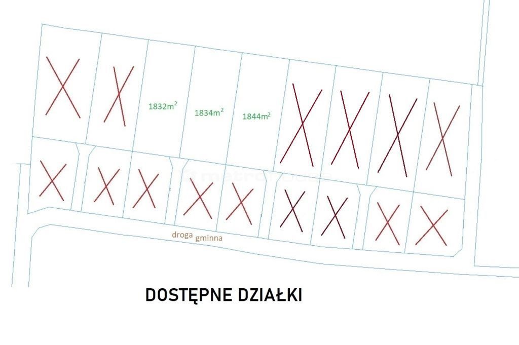 Działka inna na sprzedaż Bronisin Dworski, Kwiatów Polskich  1 832m2 Foto 3