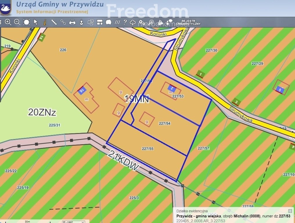 Działka budowlana na sprzedaż Michalin, Strumykowa  3 124m2 Foto 11