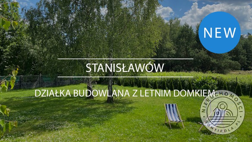 Działka 1174 m² z widokiem na Kampinoski Park Narodowy Stanisławów  1 174m2 Foto 1