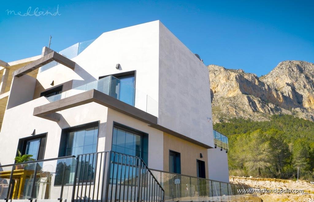 Nowoczesne domy z basenem w Polop, 121 m2 Hiszpania, Polop  121m2 Foto 1