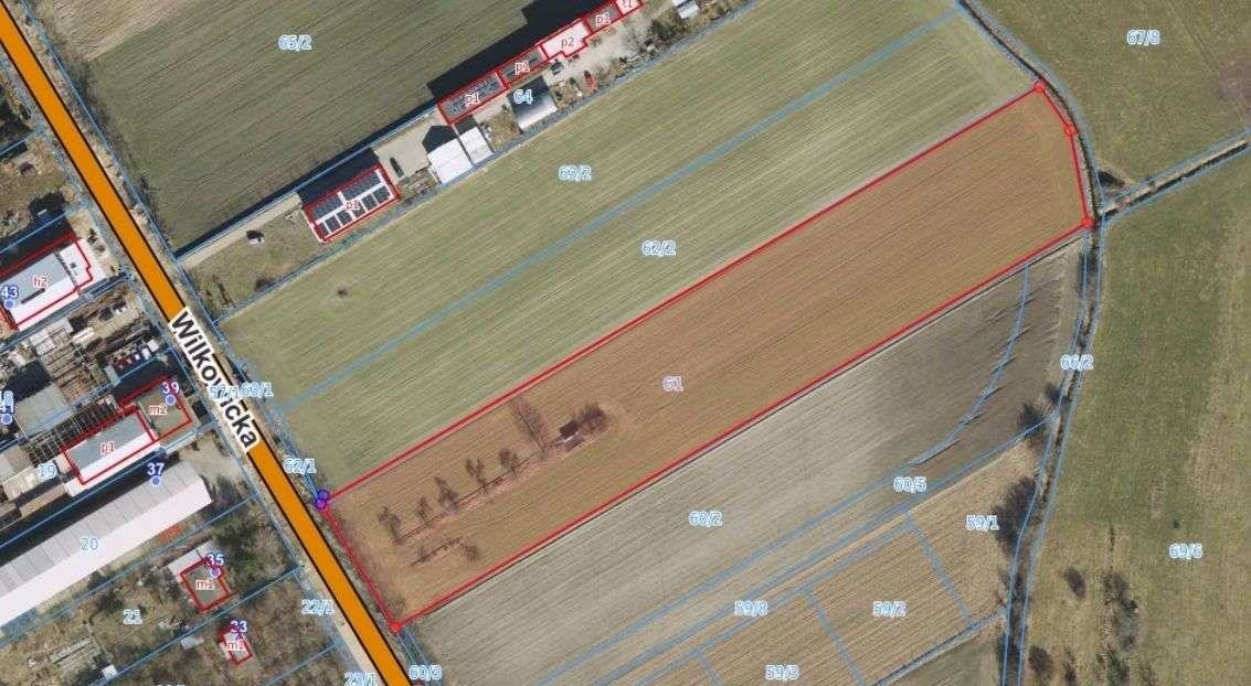 Działka inwestycyjna 10 428 m² z mediami i dobrym dojazdem Leszno, Wilkowicka  10 428m2 Foto 1