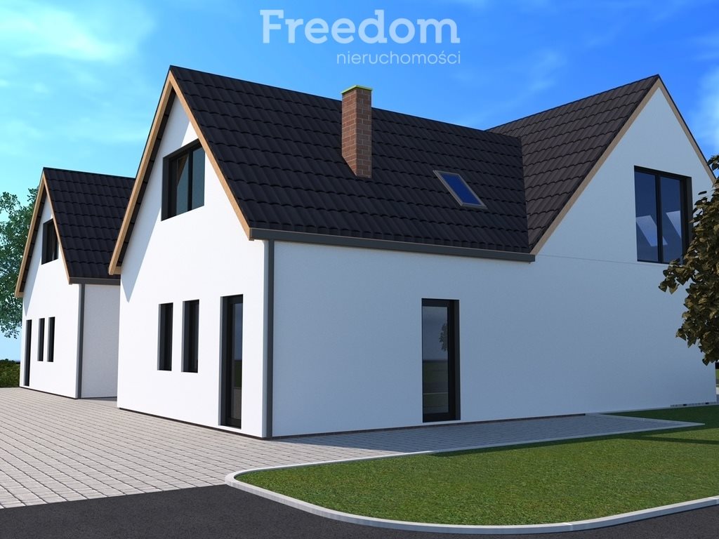 Działka pod usługową zabudowę z projektem bliźniaka 718 m2 Rogowo  718m2 Foto 1