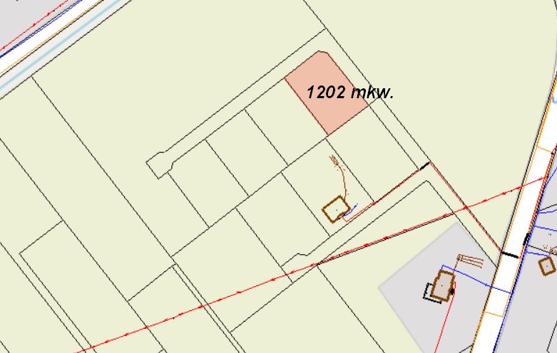 Działka pod zabudowę 1202 m² w Lubczynie – spokojna okolica Lubczyno  1 202m2 Foto 1