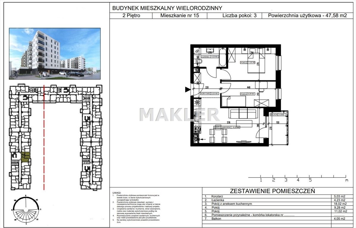 Mieszkanie trzypokojowe na sprzedaż Bydgoszcz, Bartodzieje Małe  47m2 Foto 6