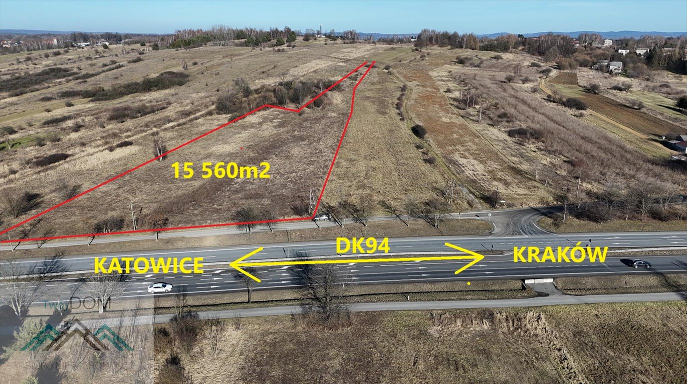 Działka przemysłowa 15 560 m² z mediami i dobrym dojazdem Krzykawa  15 560m2 Foto 1