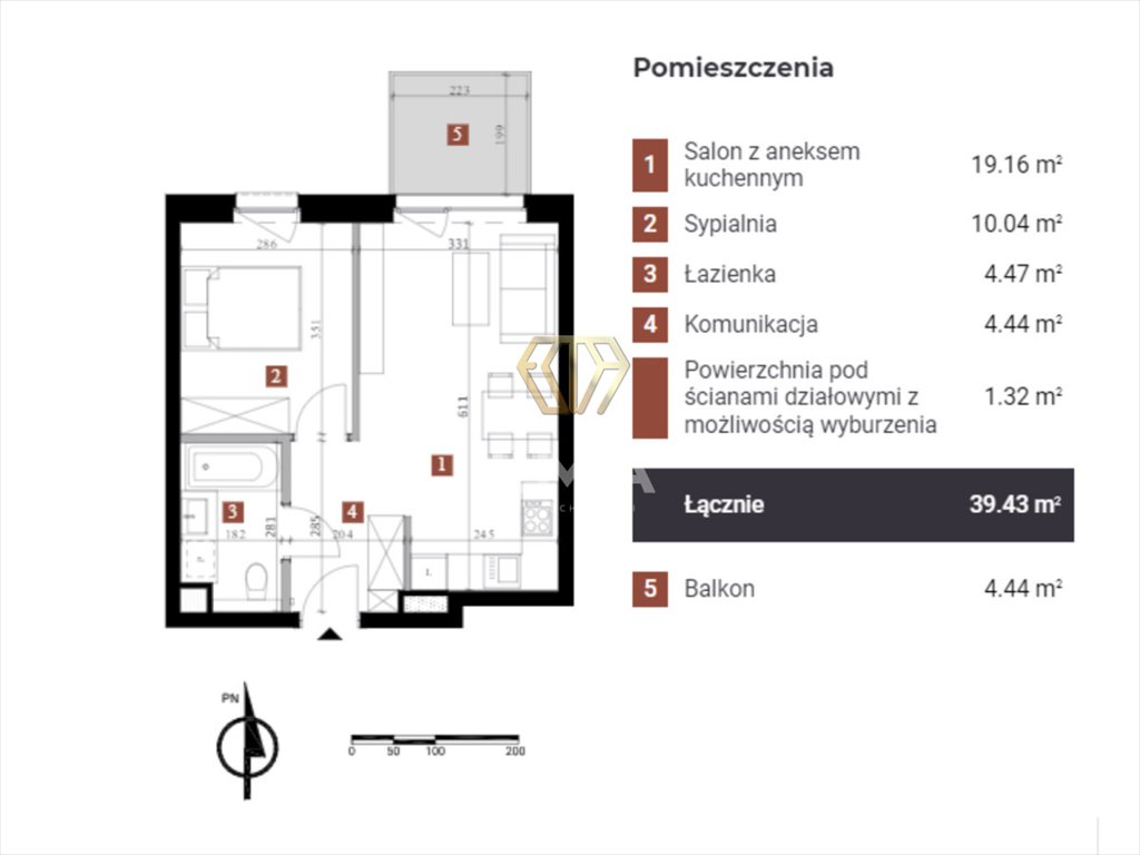 Mieszkanie dwupokojowe na sprzedaż Dąbrowa Górnicza, Przemysłowa  39m2 Foto 5