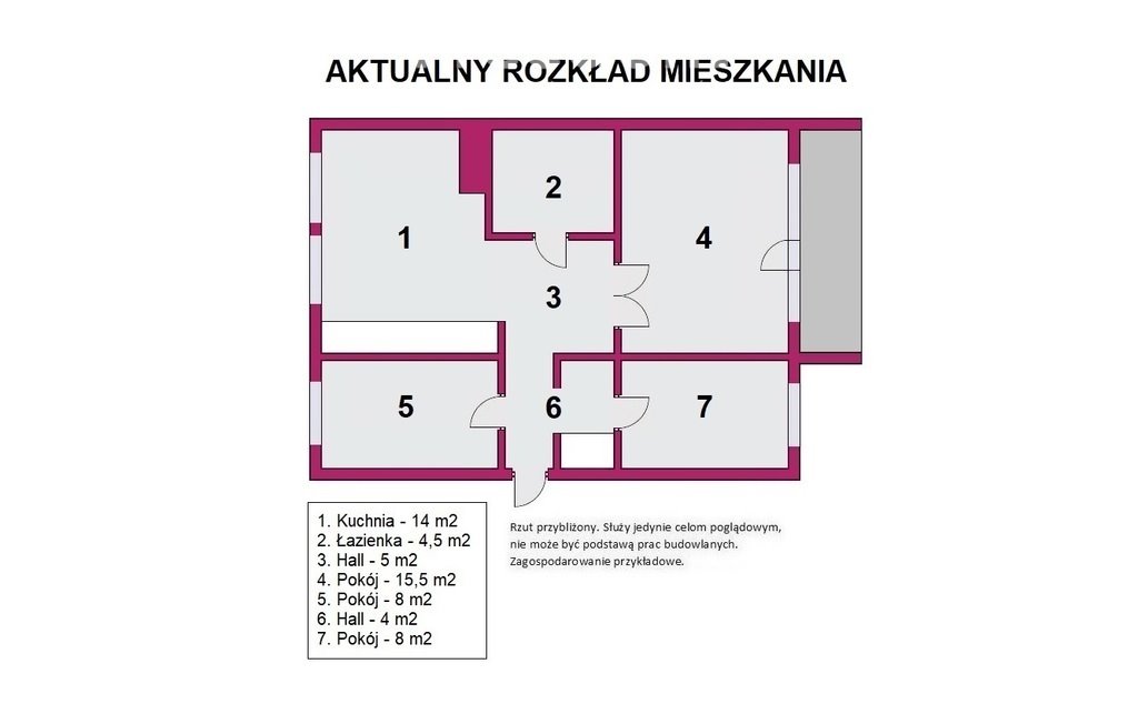 Mieszkanie czteropokojowe  na sprzedaż Łódź, Retkinia, Retkinia, Sprinterów  64m2 Foto 2