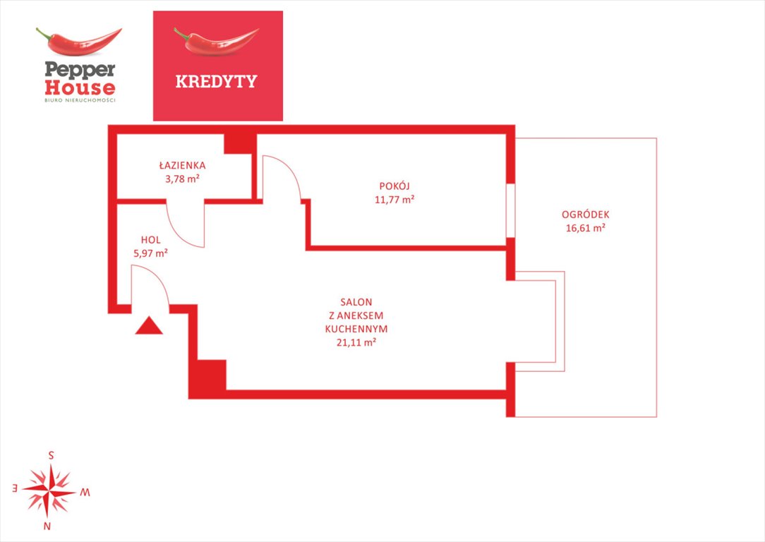 Mieszkanie dwupokojowe na sprzedaż Gdynia, Wielki Kack, Bieszczadzka  43m2 Foto 1