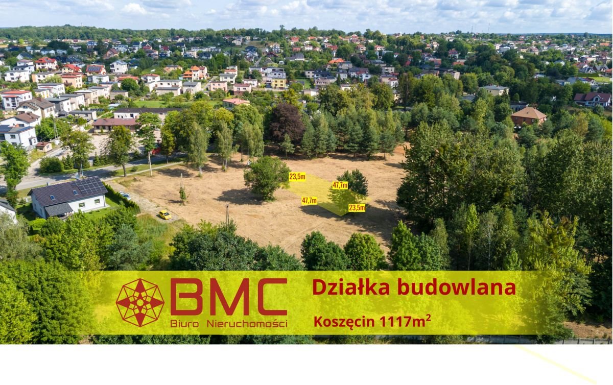 Działka budowlana na sprzedaż Koszęcin  1 117m2 Foto 1