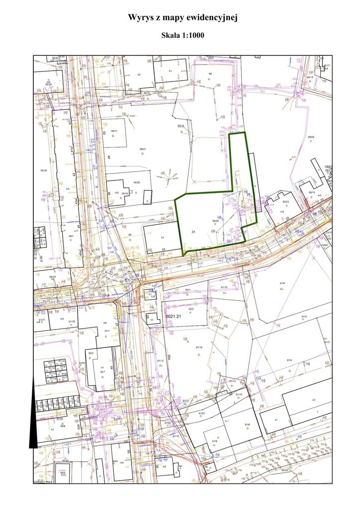 Sprzedam działkę 1629 m² w Elblągu - idealna pod zabudowę wielorodzinną Elbląg, Fabryczna  1 629m2 Foto 1