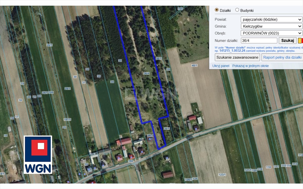 Działka rolna na sprzedaż Podrwinów, 36/4  59 799m2 Foto 1