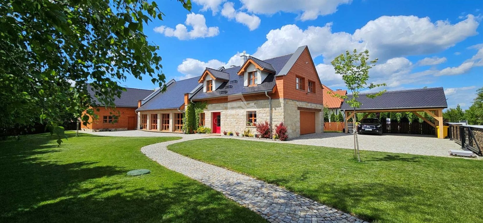 Ekskluzywny dom z garażem i budynkiem gościnnym w Lubnowie Lubnów, Wrzosowa  380m2 Foto 1