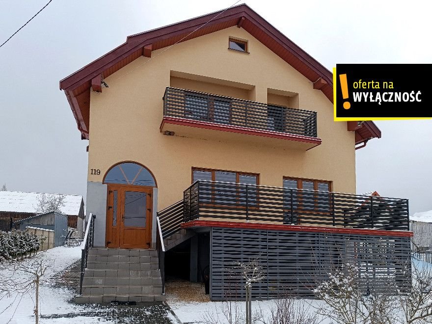 Dom 280 m2 z panelami fotowoltaicznymi i pompą ciepła Przyłogi  280m2 Foto 1