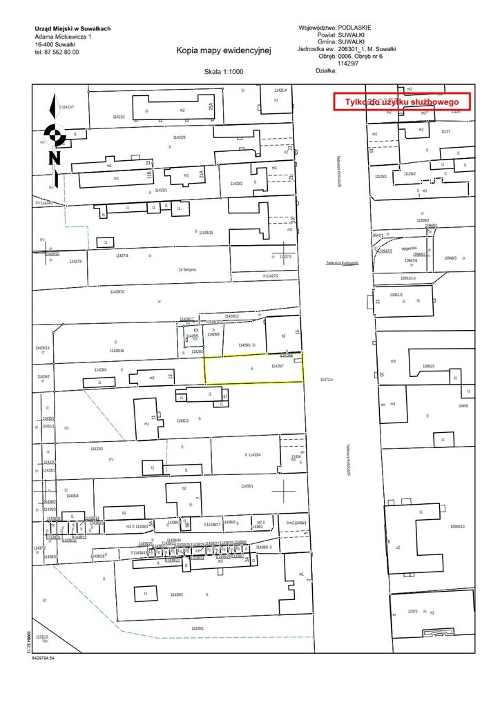 Działka budowlana na sprzedaż Suwałki, Tadeusza Kościuszki  488m2 Foto 1