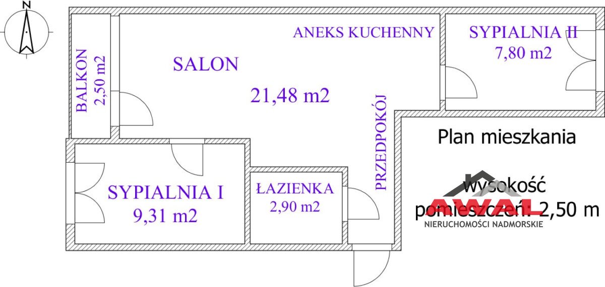 Mieszkanie trzypokojowe na sprzedaż Hel, Leśna  42m2 Foto 14